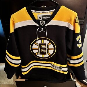 Reebok Boston Bruins Hockey Jersey - Black and Yellow